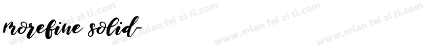 morefine solid字体转换